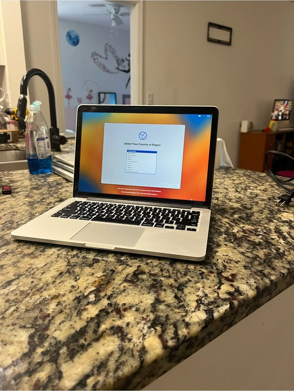 Apple Silver MacBook Pro with Black Backlit Keyboard used, Like New condition